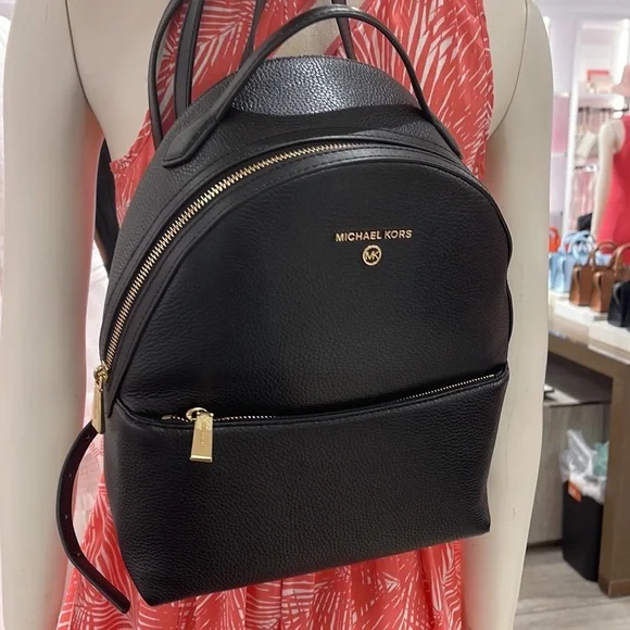 Michael Kors Womens Valerie Medium Logo Backpack 30F2G9VB2B 
Black
NWT - Picture 6 of 16